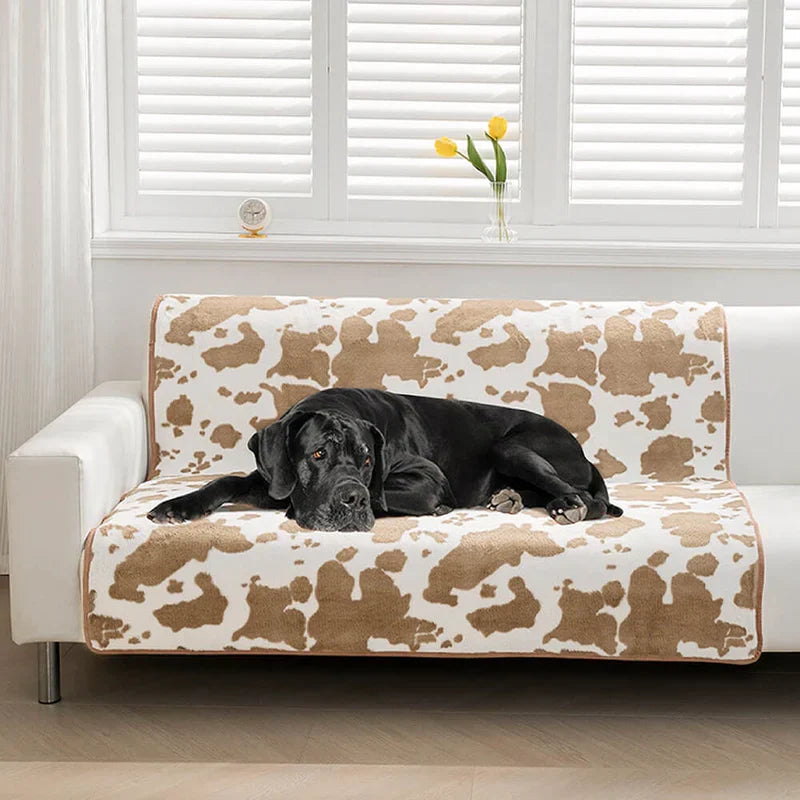 Modern Pet Blanket With Cow Print