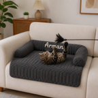 Personalized Fluffy Cat Sofa Bed & Protective Couch Cover
