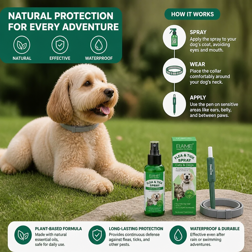 Natural Tick-Free Complete Protection Set for Dogs – The Worry-Free Package