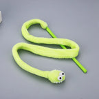 Schlenker Cat Toys – Worm – Interactive Fishing Rod with Plush Worm for Active House Cats