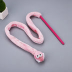 Schlenker Cat Toys – Worm – Interactive Fishing Rod with Plush Worm for Active House Cats
