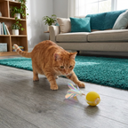 Upgraded Smart Rolling Cat Ball – Durable Interactive Toy with Mesh Tail