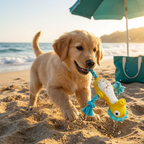 Durable Floating Dental Latex & Rope Dog Toy