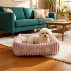 Personalized Fluffy Cloud Dog Bed with Soft Bolsters