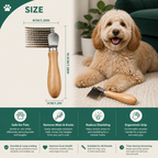 Pet Dematting Comb – Undercoat & Knot Remover