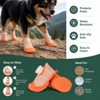 Protective Dog Shoes with Adjustable Straps for Comfortable Outdoor Walks