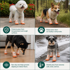 Protective Dog Shoes with Adjustable Straps for Comfortable Outdoor Walks