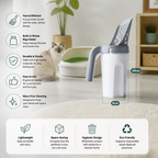 Cat Litter Scoop with Waste Bag Holder for Fast and Mess Free Cleaning