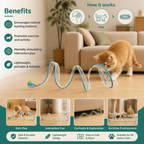 S-Shaped Cat Tunnel Toy – Interactive Foldable Play Tunnel