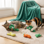 Catnip-Filled Cactus Teeth Cleaning Cat Toy