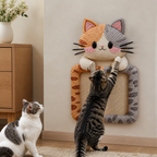 2in1 Woven Self-Adhesive Cat Scratching Mat & Furniture Protector with Interactive Toy
