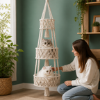 Hanging Handwoven Cat Bed