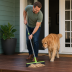 Telescopic Pet Hair Removal Broom – Multi-Surface Cleaner for Carpet, Sofa & Dog Bed