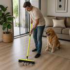 Telescopic Pet Hair Removal Broom – Multi-Surface Cleaner for Carpet, Sofa & Dog Bed