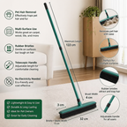 Telescopic Pet Hair Removal Broom – Multi-Surface Cleaner for Carpet, Sofa & Dog Bed