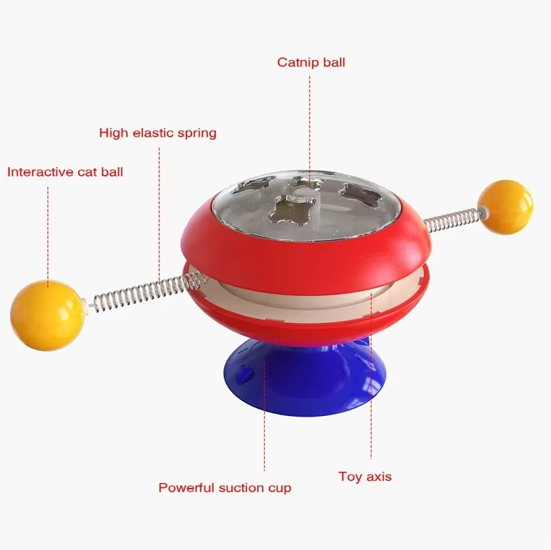 Interactive Cat Toys with Spinning Balls - Toys for Active Cats