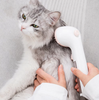 Dry Foam Brush for Pets with Built-In Cleaning Dispenser