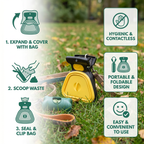 Portable Dog Poop Picker – Foldable, Hygienic & Perfect for On-the-Go