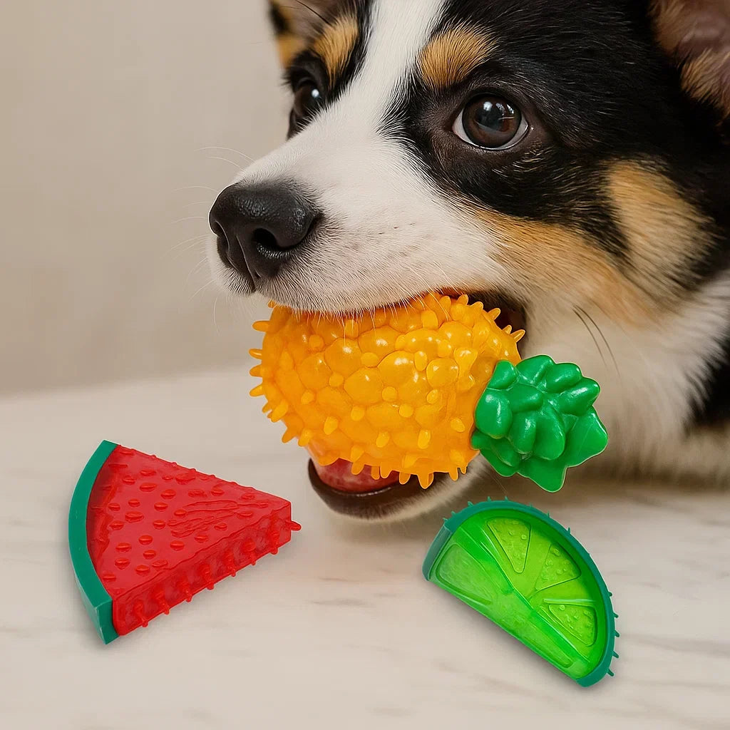 Refreshing Fruit-Shaped Chew Toy for Dogs