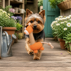 Durable Cotton Rope Teeth Cleaning Plush Dog Toy with Squeaker