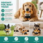 Durable Squeaky Muscle Buddy Dog Toy
