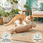 Eco-Friendly Catnip Jute Bag Toy for Cats – Durable Interactive Play Bag