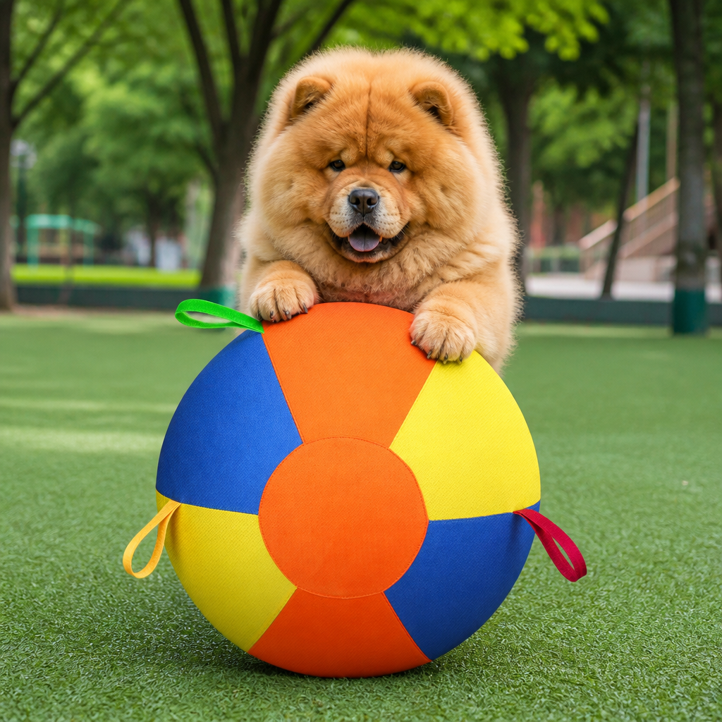 Interactive Colorful Herding Ball with Handles for Dogs – Durable Outdoor Training Toy