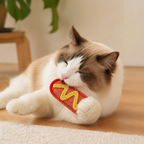 Teeth-Cleaning Catnip Chew Toys – Natural Loofah Dental Care & Play Set