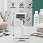 2-in-1 Pet Grooming & Trimming Brush – Dematting & Undercoat Comb for Long & Short Hair