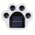 Wireless Solar Garden Paw Print Light