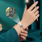 Personalized Paw Photo Projection Keepsake Bracelet