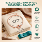 Personalized Paw Photo Projection Keepsake Bracelet