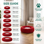 Personalized Round Fluffy Dog Bed