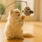 Cat Toy with Flying and Chirping Birds